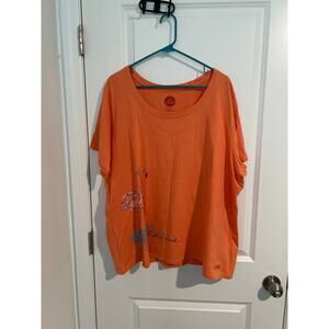 Life is Good Flamingo Graphic Tee – Size XXXL – Orange